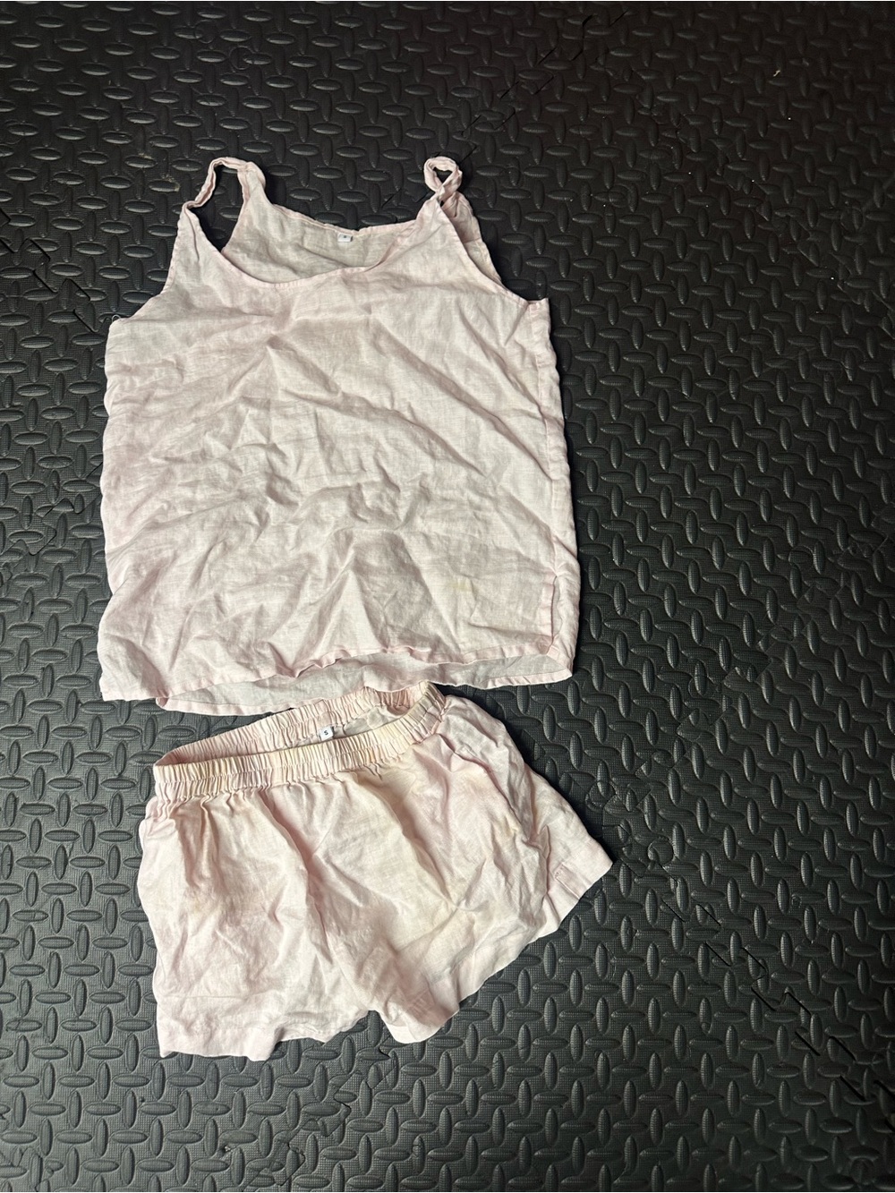 Piglet in Bed Blush Pink Cami Pajama Set